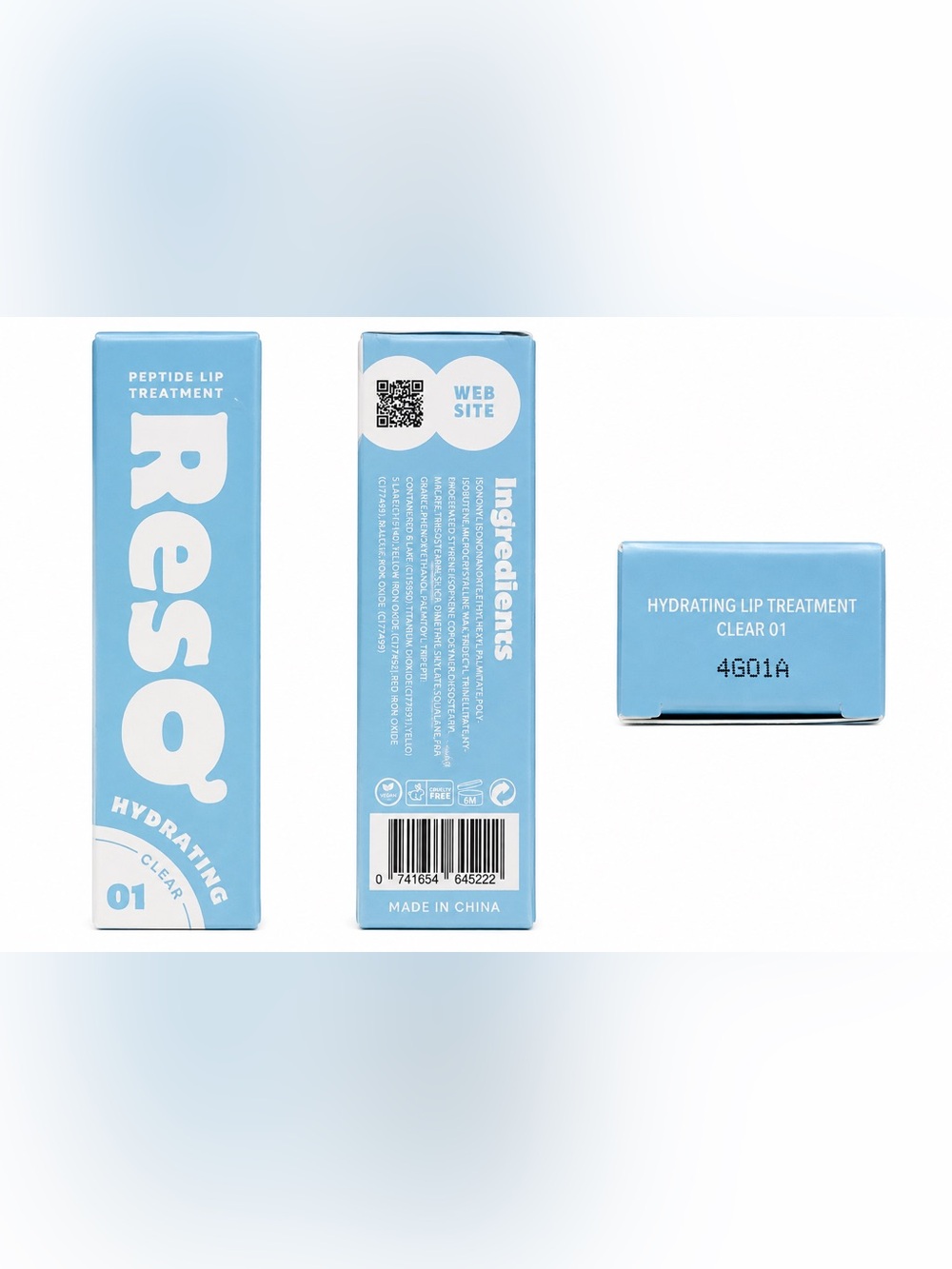 Oz Lab Beauty ResQ Peptide Lip Treatment Clear 01 NEW